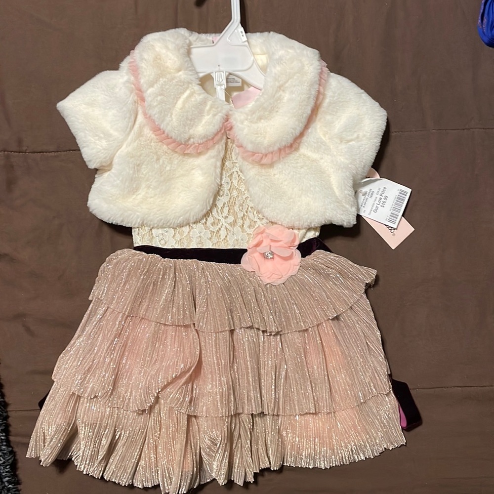 3 piece faux fur set